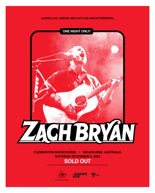 Zach Bryan Melbourne 9th December 2023